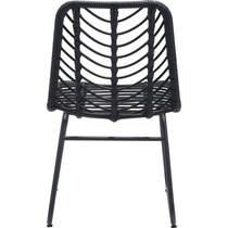 zion black outdoor chair   