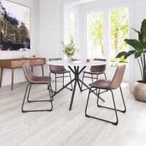 zion dark brown dining chair   