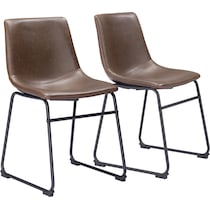 zion dark brown dining chair   
