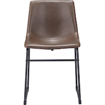 zion dark brown dining chair   