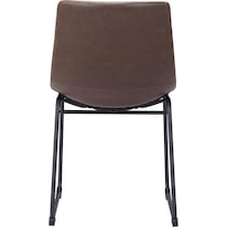 zion dark brown dining chair   