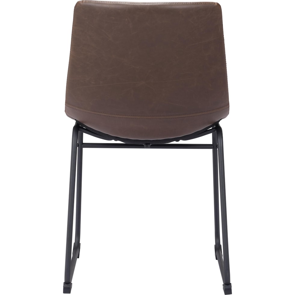 zion dark brown dining chair   