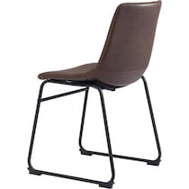 zion dark brown dining chair   