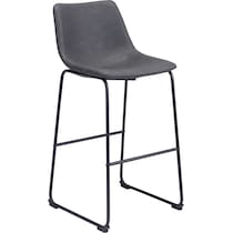 zion gray bar stool   