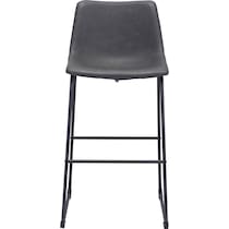 zion gray bar stool   