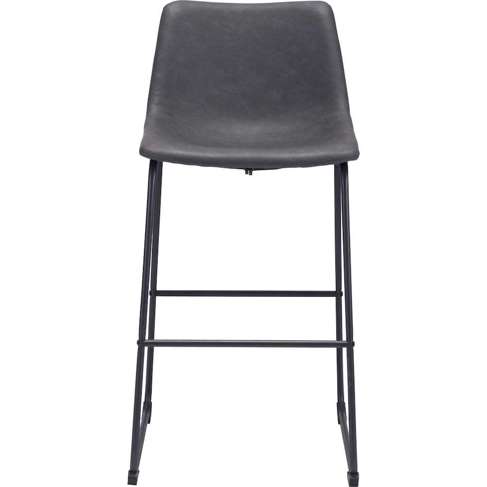 zion gray bar stool   