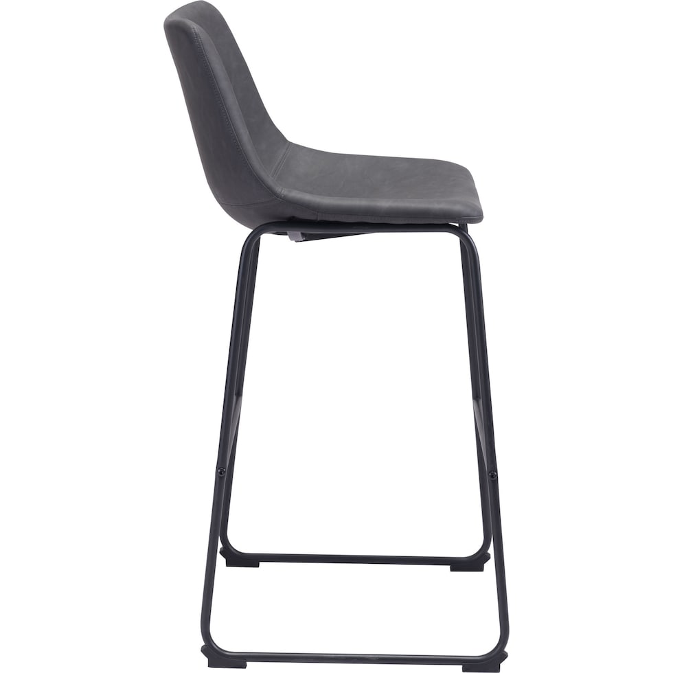 zion gray bar stool   