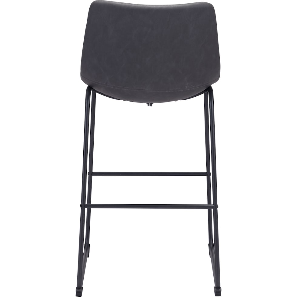 zion gray bar stool   