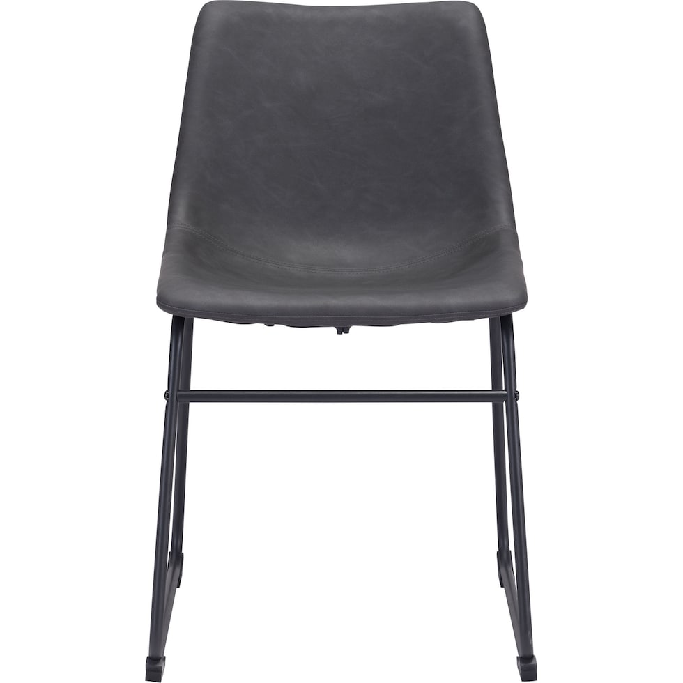 zion gray dining chair   