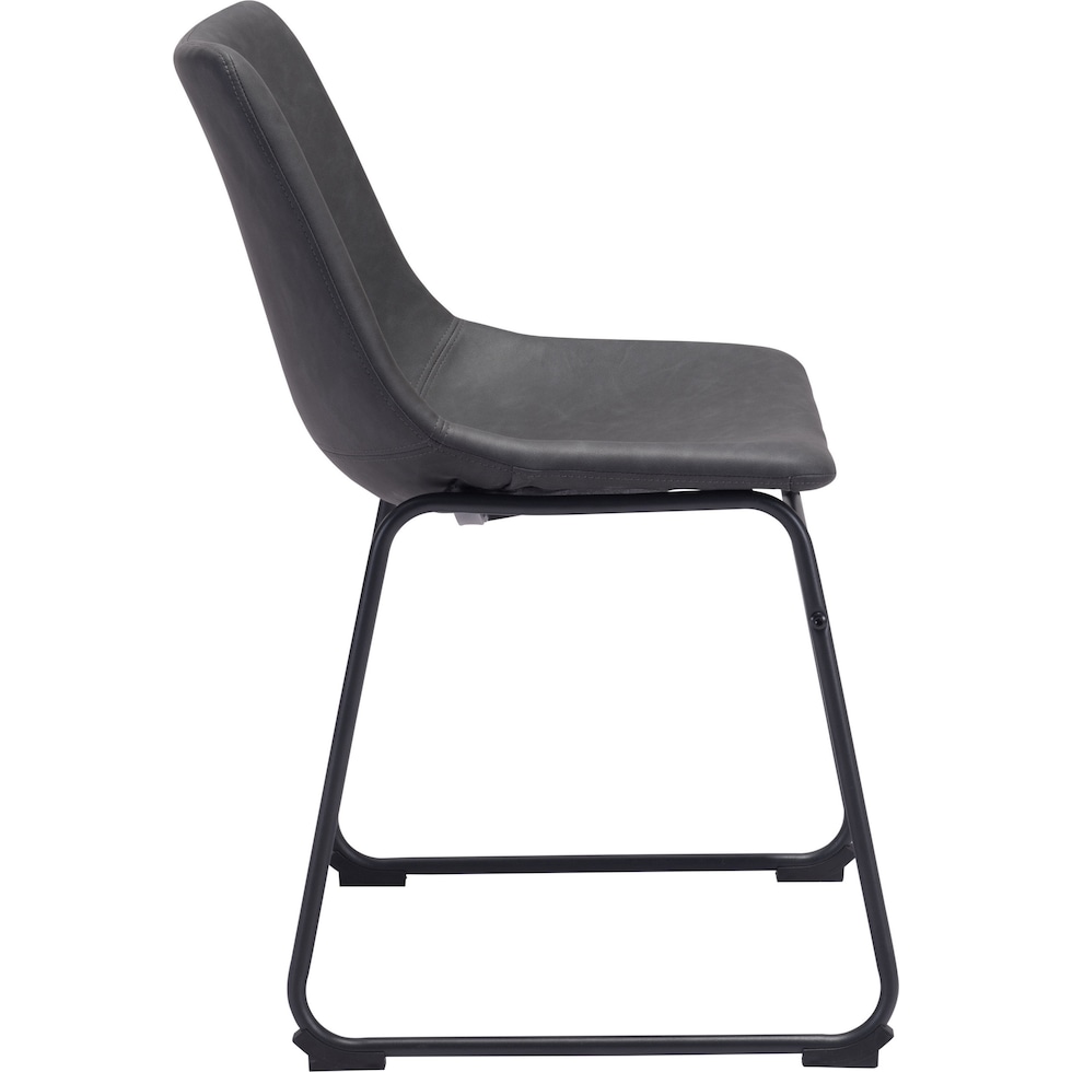 zion gray dining chair   