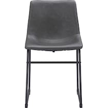 zion gray dining chair   