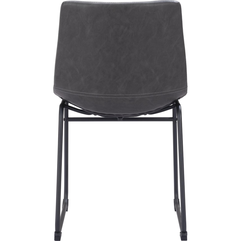 zion gray dining chair   