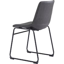 zion gray dining chair   