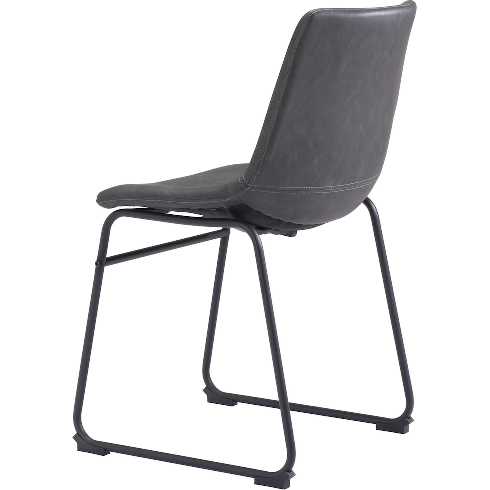 zion gray dining chair   