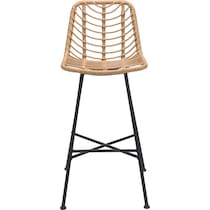 zion light brown outdoor stool   