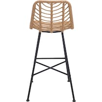 zion light brown outdoor stool   