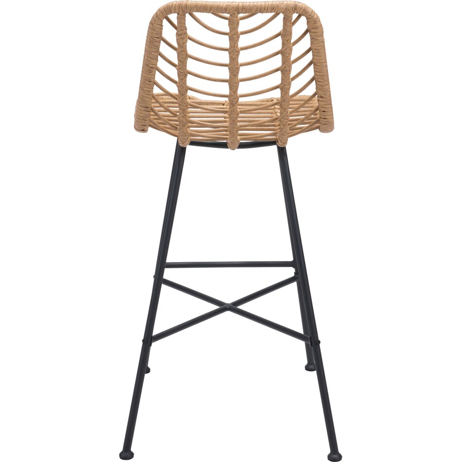 zion light brown outdoor stool   