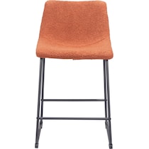 zion orange counter height stool   