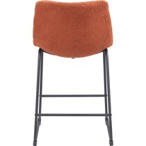 zion orange counter height stool   