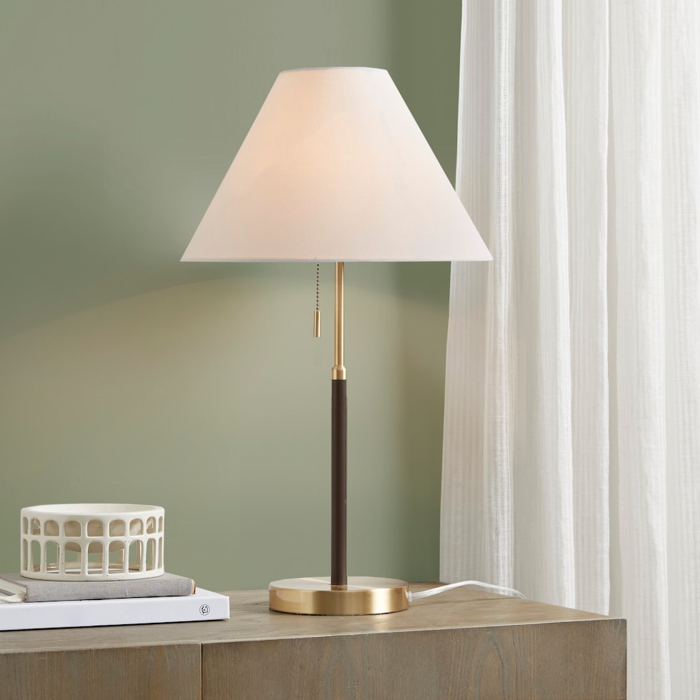 ziva gold table lamp   