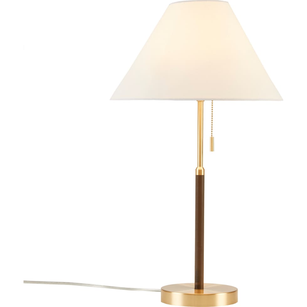 ziva gold table lamp   