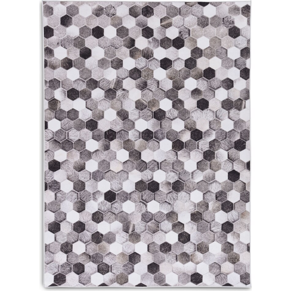 zoid gray area rug  x    