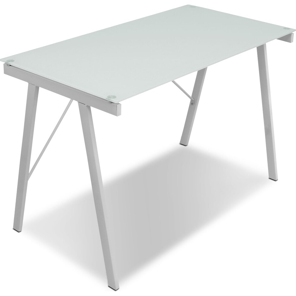 zone white desk   