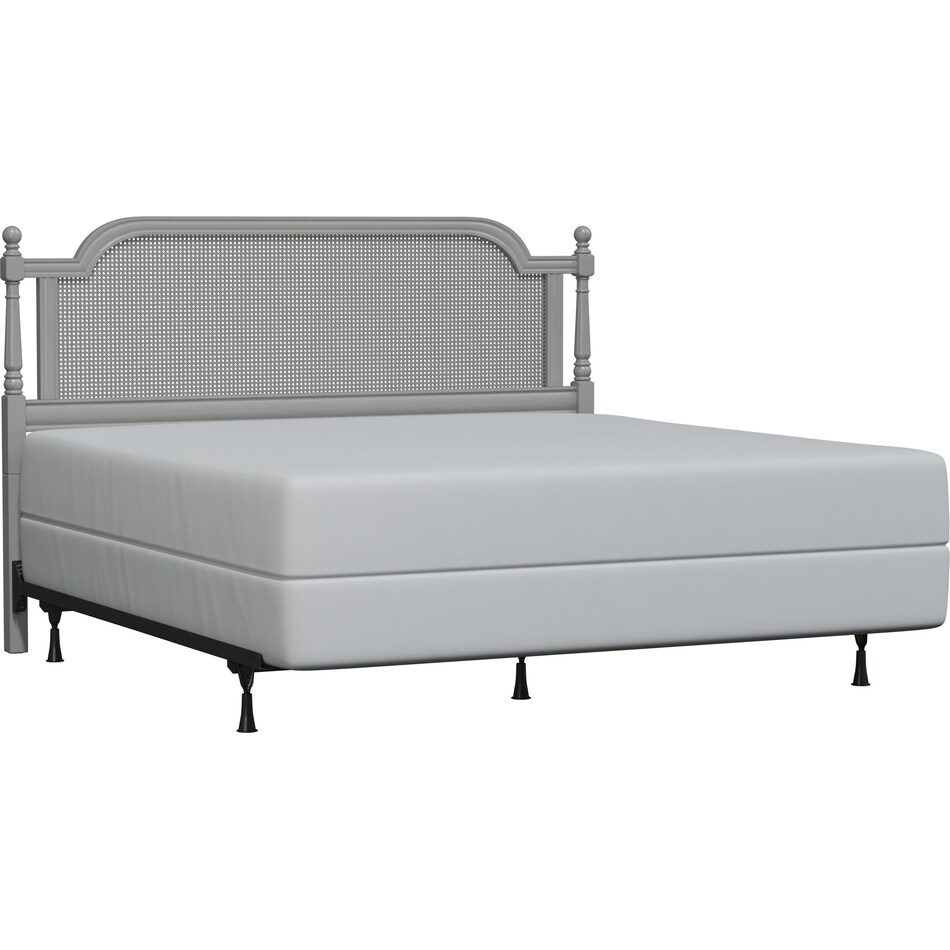 zophia gray king headboard   