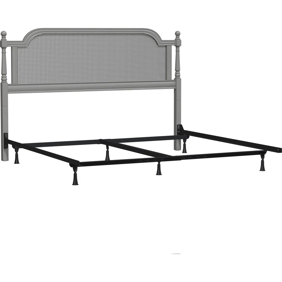 zophia gray king headboard   