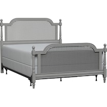 zophia gray queen bed   