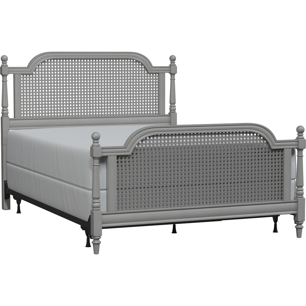 zophia gray queen bed   