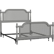 zophia gray queen bed   