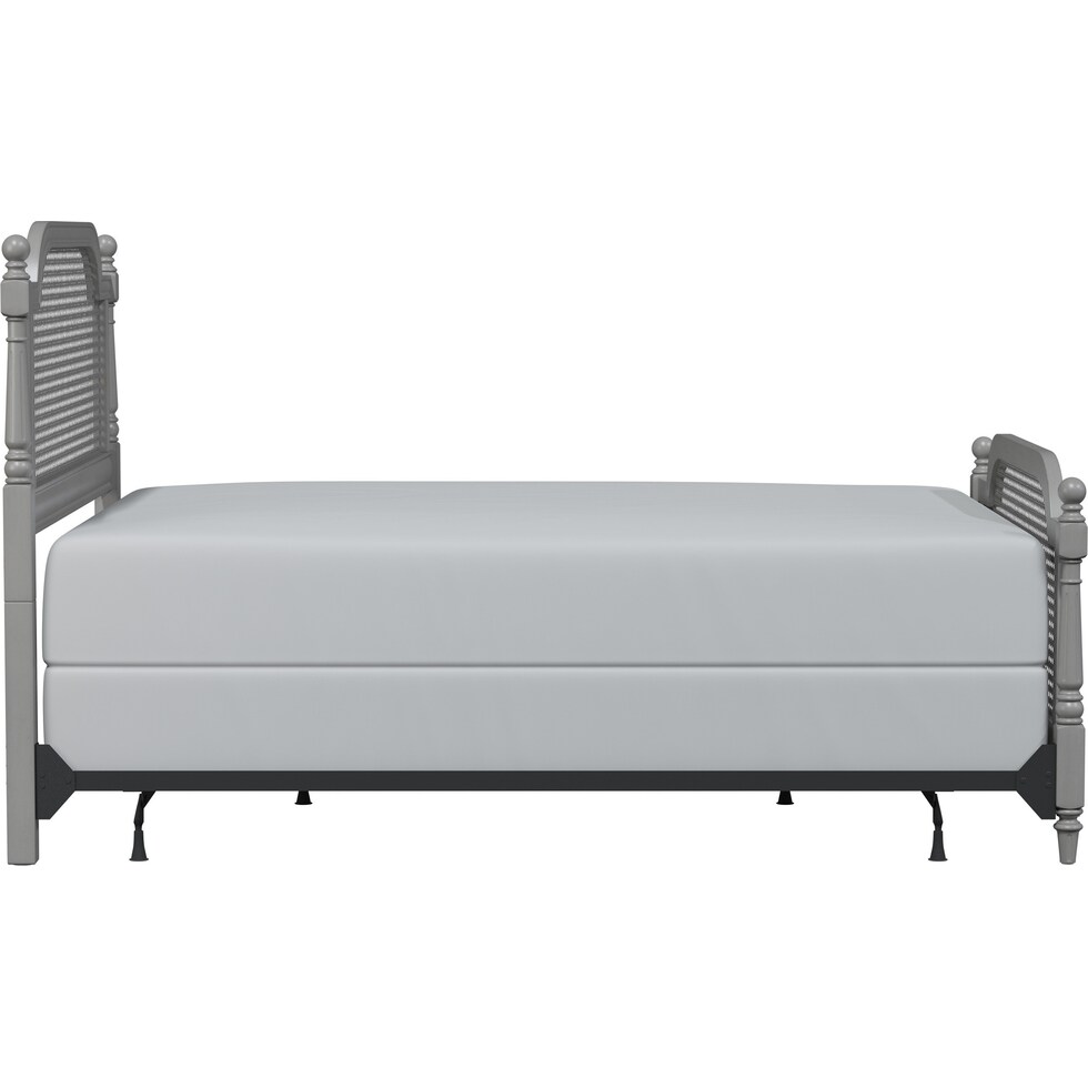 zophia gray queen bed   