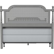 zophia gray queen bed   