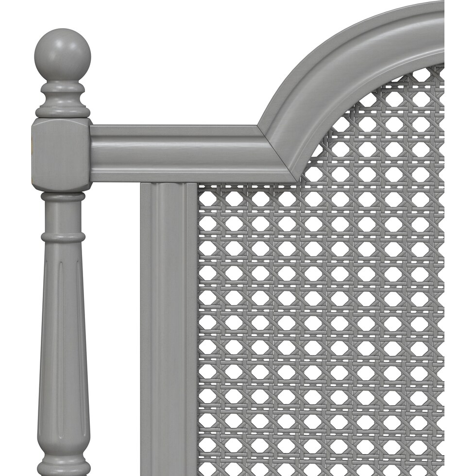 zophia gray queen bed   