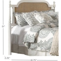 zophia white queen bed   