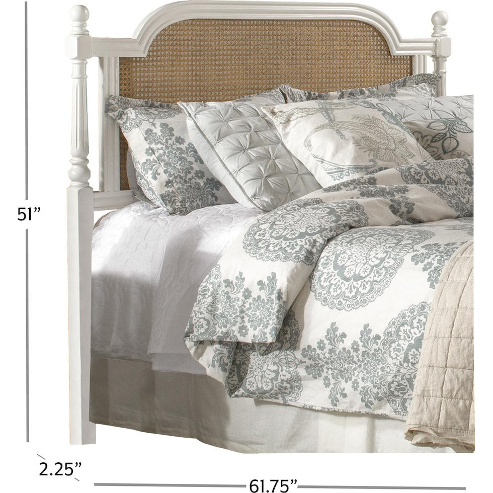 zophia white queen bed   