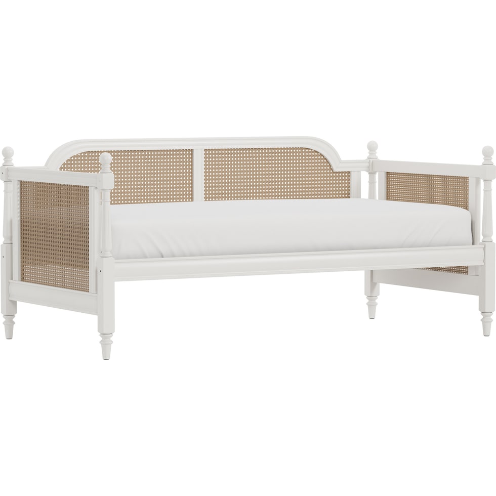 zophia white twin bed   