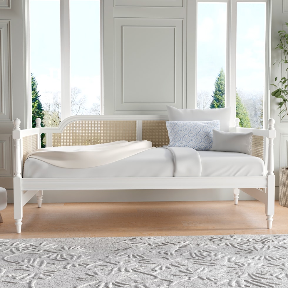 zophia white twin bed   