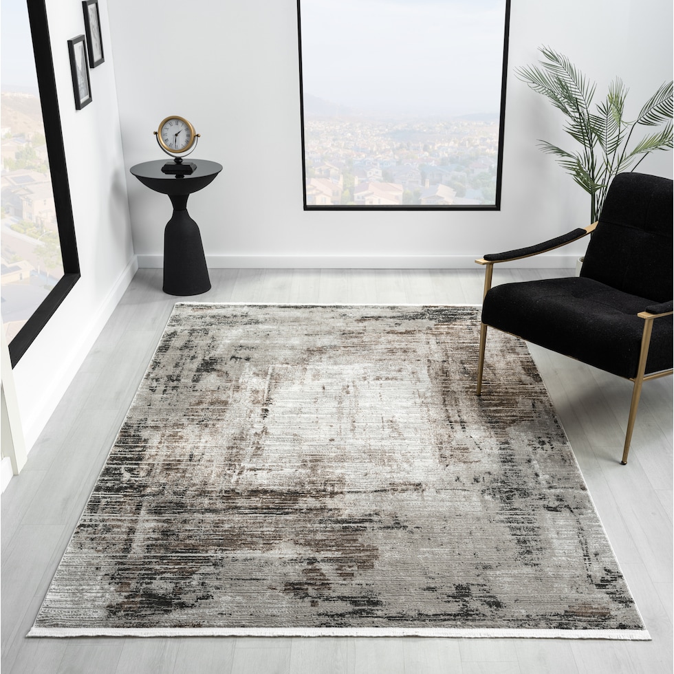 zora light brown area rug  x    