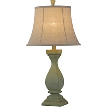 zuhra green table lamp   