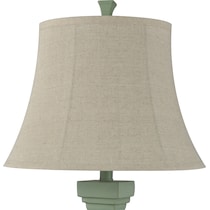 zuhra green table lamp   