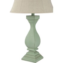zuhra green table lamp   