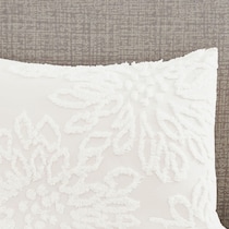 zuri white full queen bedding set   