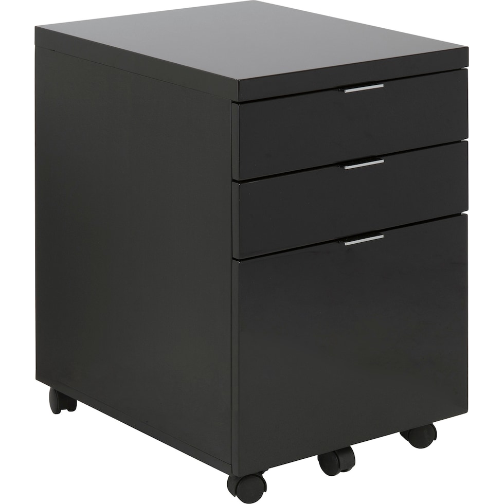 zya black file cabinet   